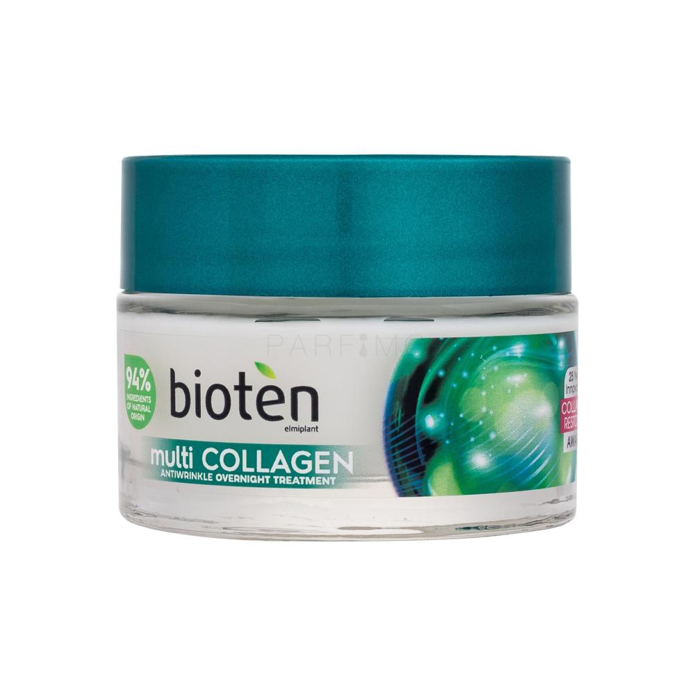 Bioten MultiCollagen Antiwrinkle Overnight Treatment Noćna krema za lice za žene 50 ml Lijepa.hr