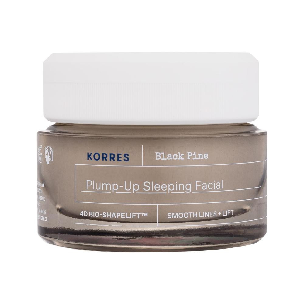 Korres Black Pine PlumpUp Sleeping Facial Noćne kreme za lice za žene