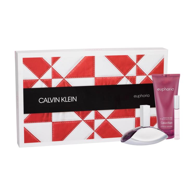 Calvin Klein Euphoria Poklon set parfemska voda 100 ml + losion za tijelo 200 ml + parfemska voda roll-on 10 ml