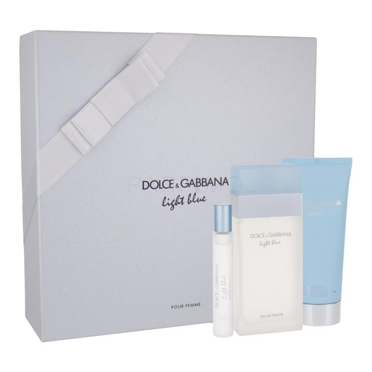 Dolce&amp;Gabbana Light Blue Poklon set toaletna voda 100 ml + krema za tijelo 100 ml + toaletna voda 7,4 ml