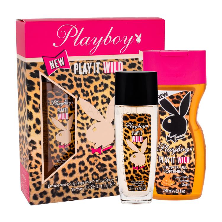 Playboy Play It Wild For Her Poklon set dezodorans 75 ml + gel za tuširanje 250 ml