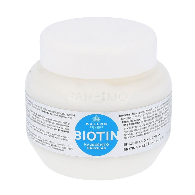 Kallos Cosmetics Biotin Maska za kosu za žene 275 ml