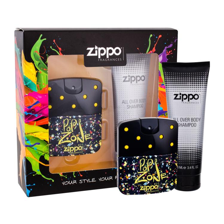 Zippo Fragrances Popzone Poklon set toaletna voda 40 ml + gel za tuširanje 100 ml