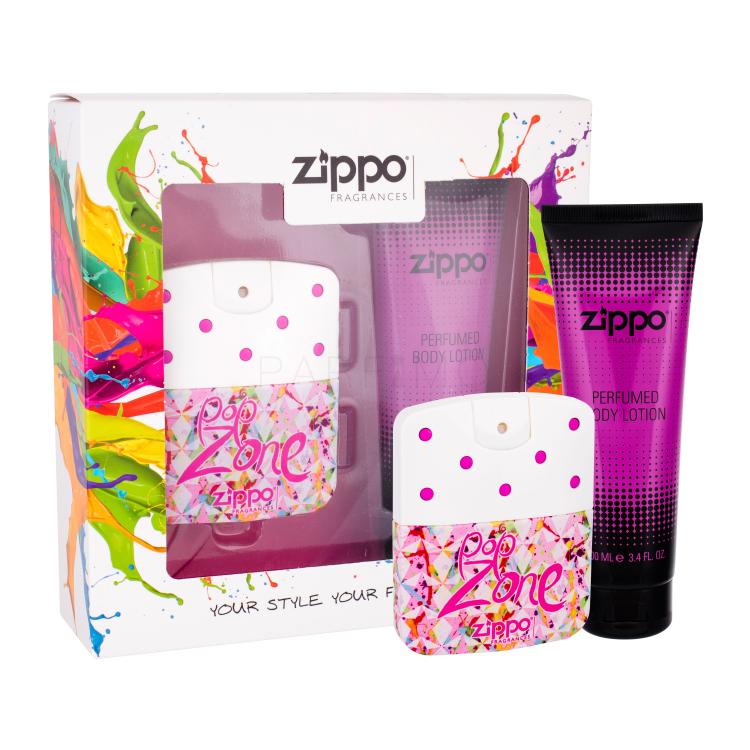 Zippo Fragrances Popzone Poklon set toaletna voda 40 ml + losion za tijelo 100 ml