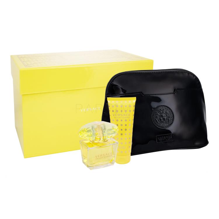 Versace Yellow Diamond Poklon set toaletna voda 90 ml + losion za tijelo 100 ml + kozmetička torbica