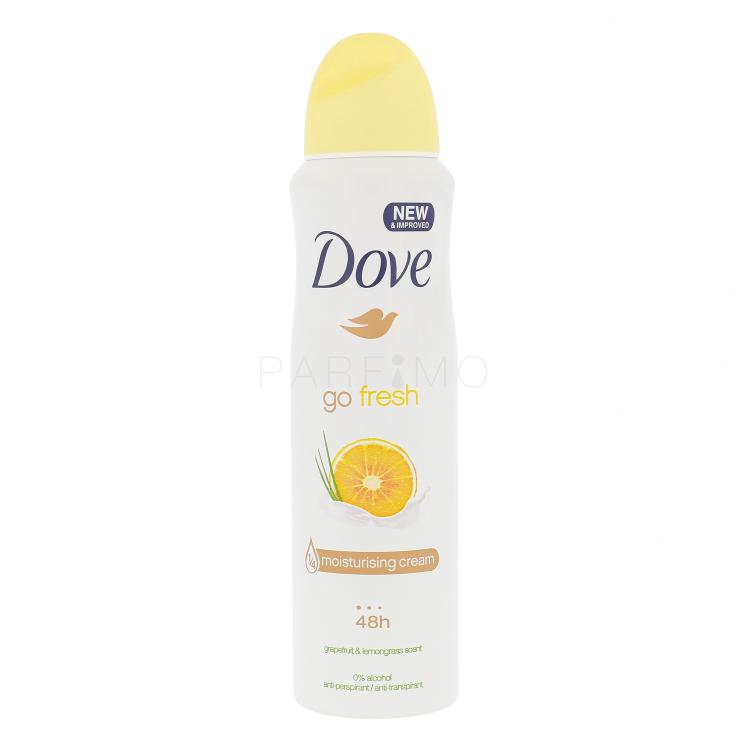 Dove Go Fresh Grapefruit &amp; Lemongrass 48h Antiperspirant za žene 150 ml