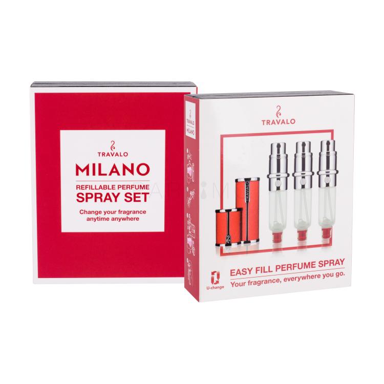 Travalo Milano Bočice za punjenje 3x5 ml Nijansa Red