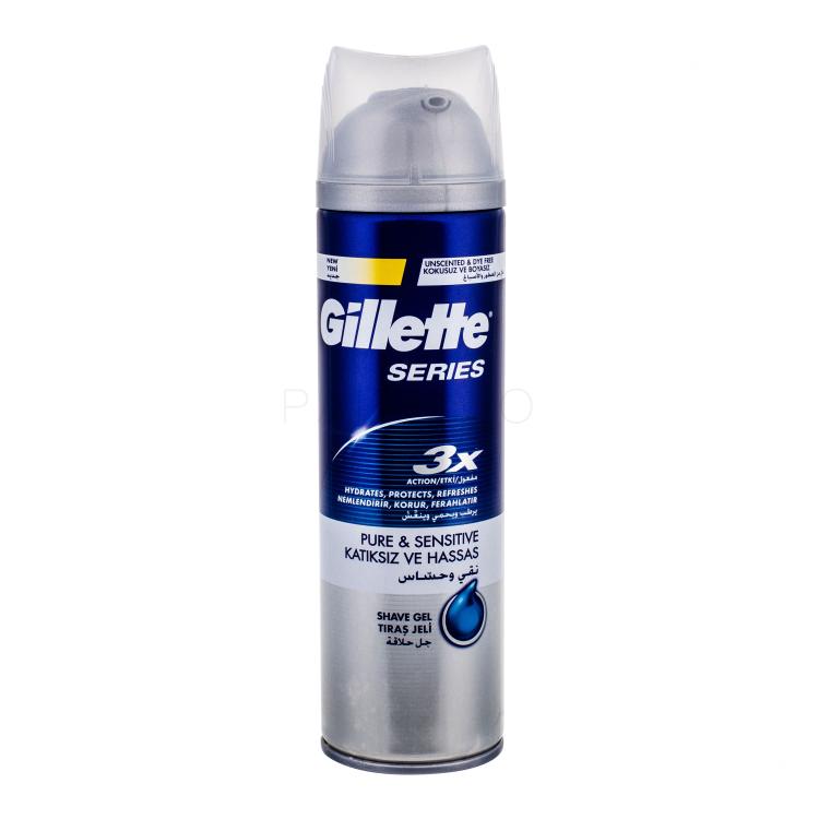 Gillette Series Pure &amp; Sensitive Gel za brijanje za muškarce 200 ml