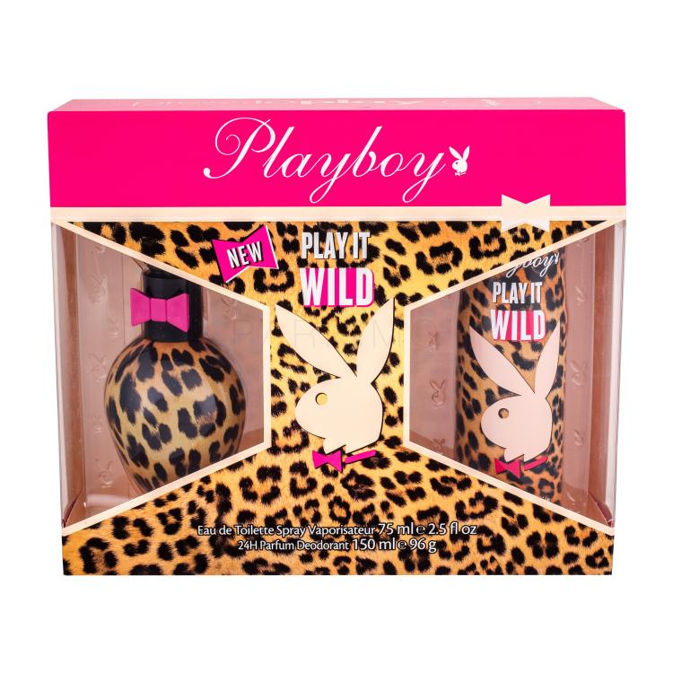 Playboy Play It Wild For Her Poklon set toaletna voda 75 ml + dezodorans 150 ml