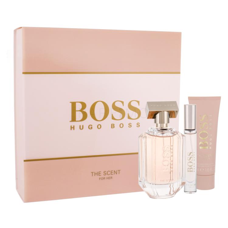 HUGO BOSS Boss The Scent 2016 Poklon set parfemska voda 100 ml + losion za tijelo 50 ml + parfemska voda 7,4 ml