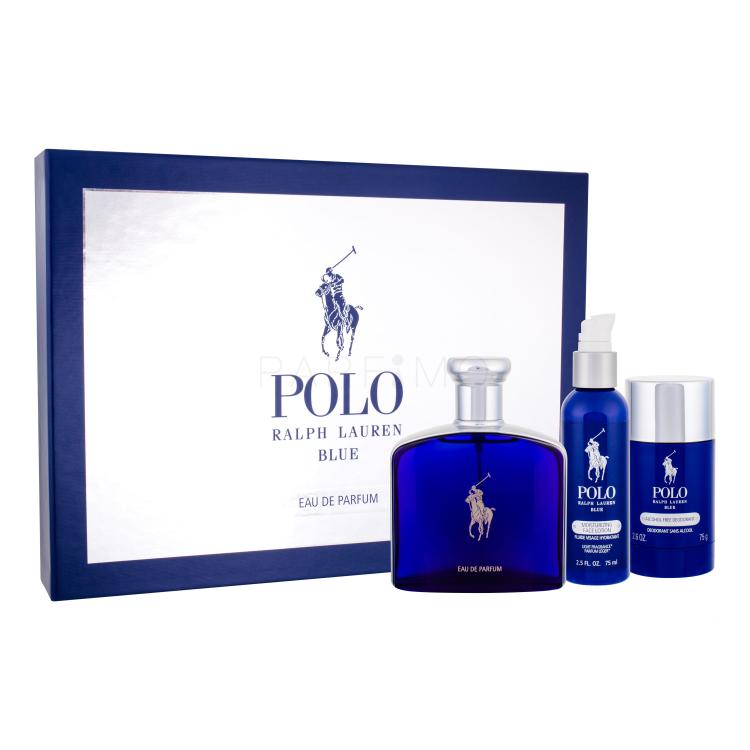 Ralph Lauren Polo Blue Poklon set parfémovaná voda 125 ml + deostick 75 ml + hydratační pleťové mléko 75 ml