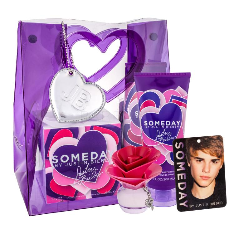 Justin Bieber Someday Poklon set parfemska voda 30 ml + losion za tijelo 200 ml + osvježivač za dom