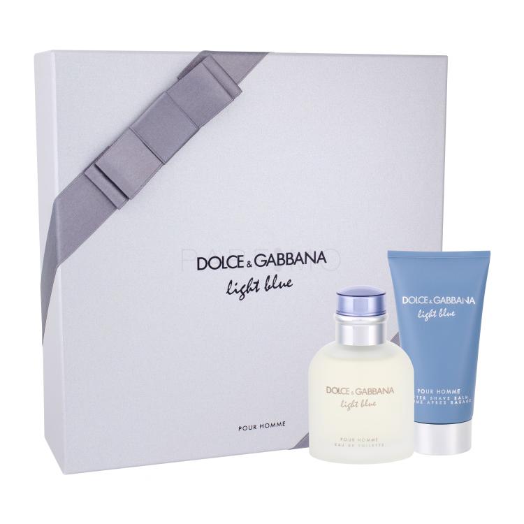 Dolce&amp;Gabbana Light Blue Pour Homme Poklon set toaletna voda 75 ml + balzam poslije brijanja 75 ml