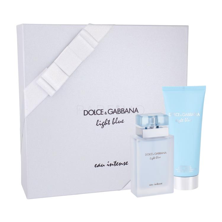 Dolce&amp;Gabbana Light Blue Eau Intense Poklon set parfemska voda 50 ml + krema za telo 100 ml