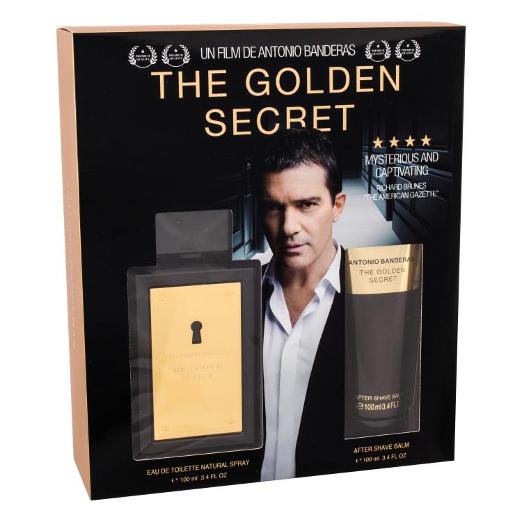 Antonio Banderas The Golden Secret Poklon set toaletna voda 100 ml + balzam poslije brijanja 100 ml