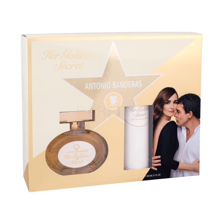 Antonio Banderas Her Golden Secret Poklon set toaletna voda 80 ml + dezodorans 150 ml