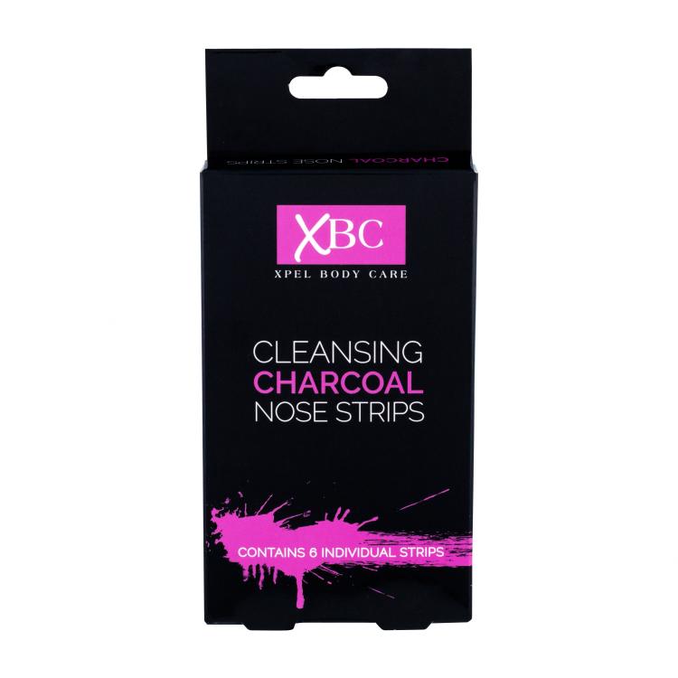 Xpel Body Care Cleansing Charcoal Nose Strips Maska za lice za žene 6 kom