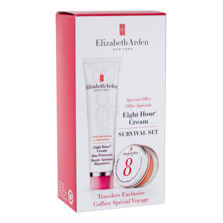 Elizabeth Arden Eight Hour Cream Skin Protectant Poklon set dnevna njega kože Eight Hour Cream Skin Protectant 50 ml + balzam za usne Eight Hour Cream Lip Protectant 14,6 ml