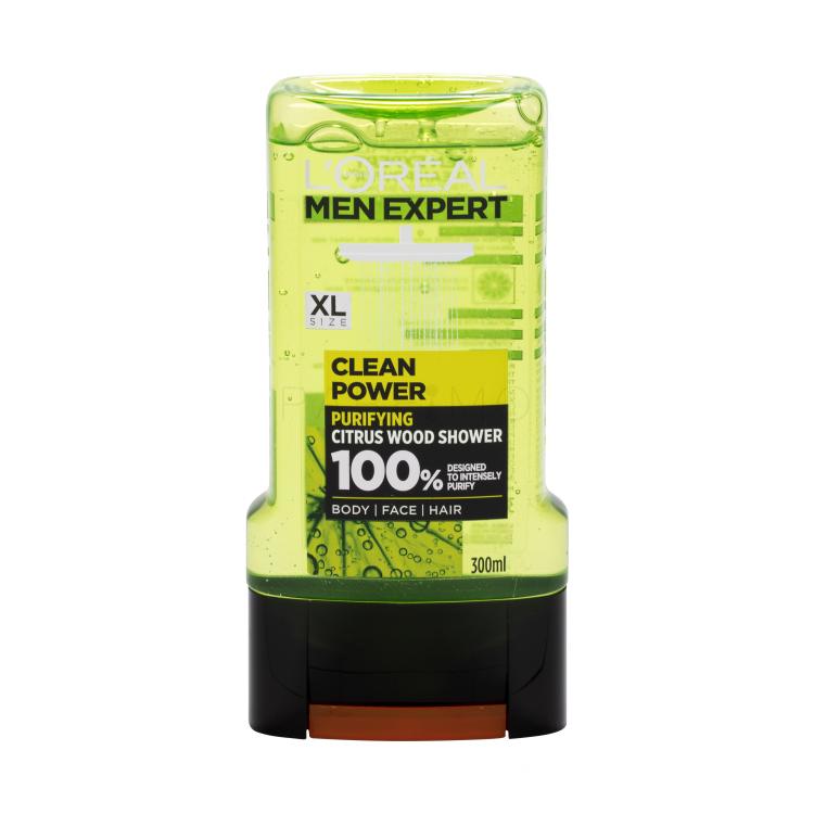L&#039;Oréal Paris Men Expert Clean Power Gel za tuširanje za muškarce 300 ml