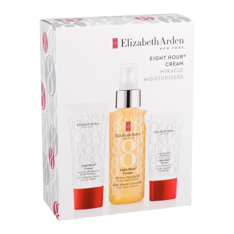 Elizabeth Arden Eight Hour Cream All-Over Miracle Oil Poklon set hidratantno ulje 100 ml + dnevna njega kože 15 ml + krema za ruke 30 ml