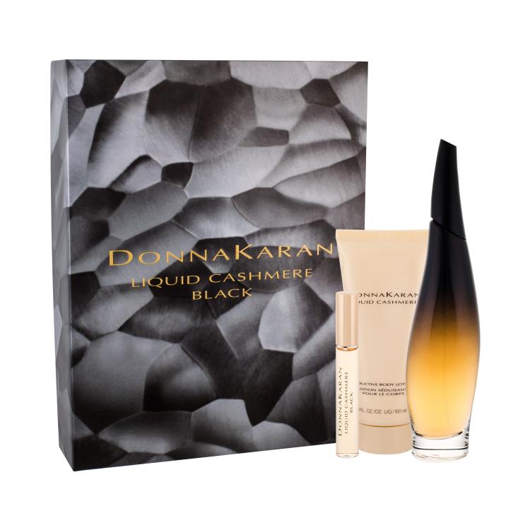 DKNY Liquid Cashmere Black Poklon set parfemska voda 100 ml + parfemska voda 10 ml + losion za tijelo 100 ml