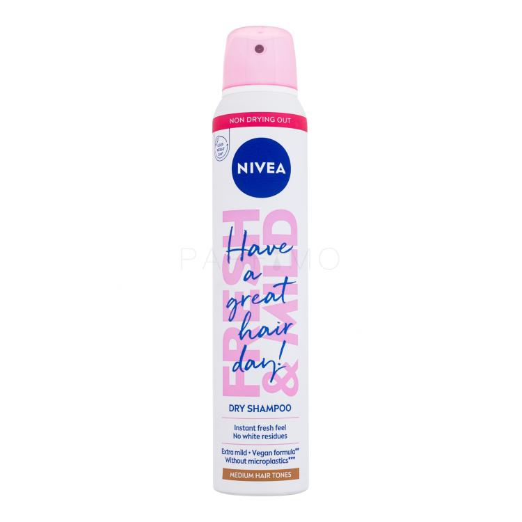 Nivea Fresh &amp; Mild Medium Hair Tones Suhi šampon za žene 200 ml