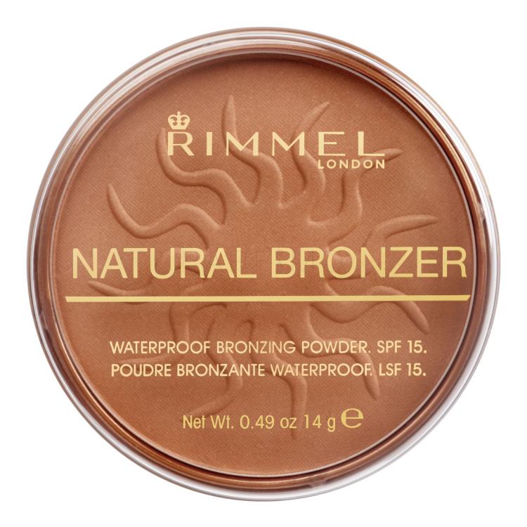 Rimmel London Natural Bronzer SPF15 Bronzer za žene 14 g Nijansa 025 Sun Glow