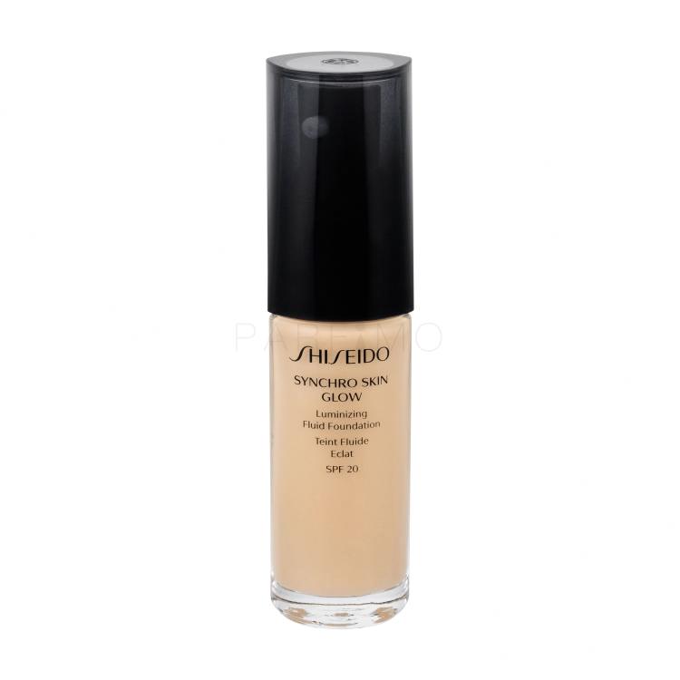 Shiseido Synchro Skin Glow SPF20 Puder za žene 30 ml Nijansa Golden 2
