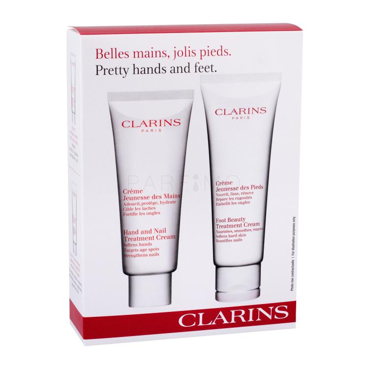 Clarins Hand And Nail Treatment Poklon set krema za ruke 100 ml + krema za nokte 125 ml