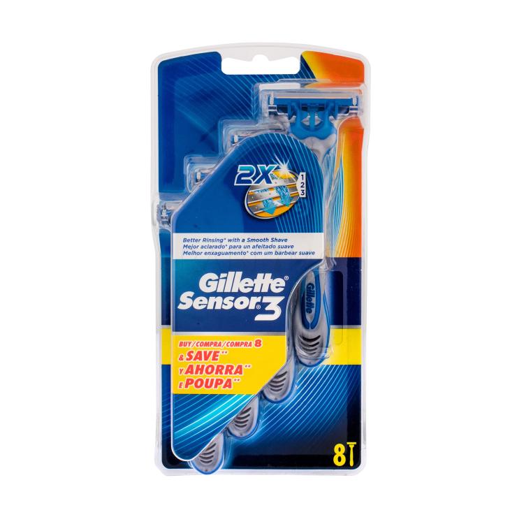 Gillette Sensor3 Aparat za brijanje za muškarce 8 kom