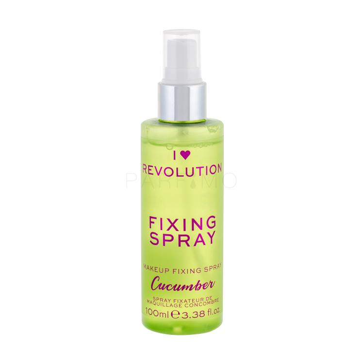 Makeup Revolution London I Heart Revolution Fixing Spray Cucumber Fiksatori šminke za žene 100 ml