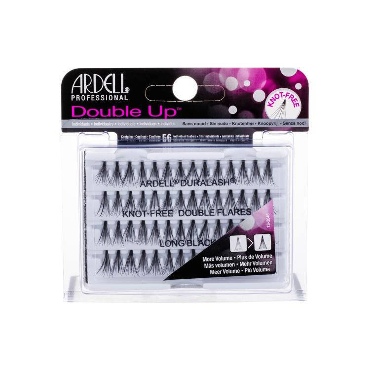 Ardell Double Up Duralash Knot-Free Double Flares Umjetne trepavice za žene 56 kom Nijansa Long Black