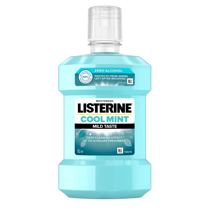 Listerine Cool Mint Mild Taste Mouthwash Vodice za ispiranje usta 1000 ml