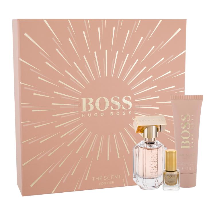 HUGO BOSS Boss The Scent 2016 Poklon set parfemska voda 30 ml + losion za tijelo 50 ml + lak za nokte vernis 4,5 ml