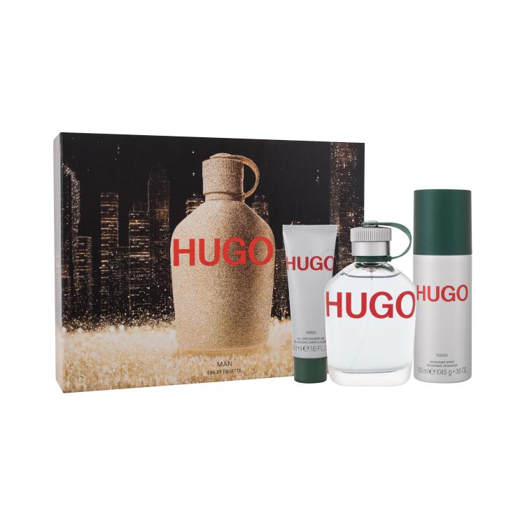 HUGO BOSS Hugo Man Poklon set toaletna voda 125 ml + dezodorans 150 ml + gel za tuširanje 50 ml