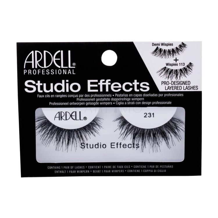 Ardell Studio Effects 231 Wispies Umjetne trepavice za žene 1 kom Nijansa Black