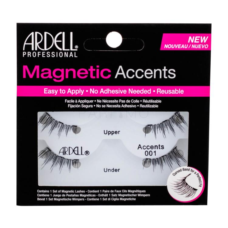 Ardell Magnetic Accents 001 Umjetne trepavice za žene 1 kom Nijansa Black