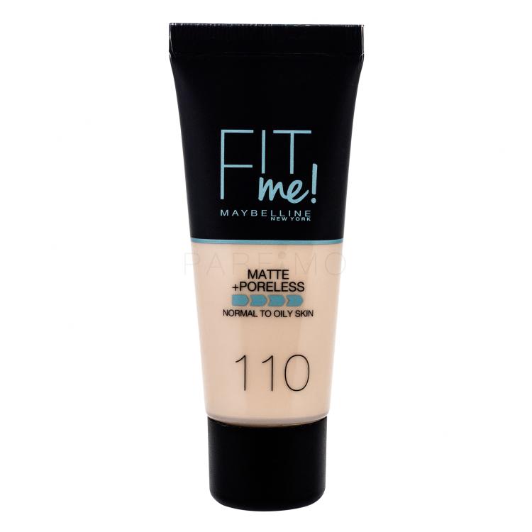 Maybelline Fit Me! Matte + Poreless Puder za žene 30 ml Nijansa 110 Porcelain