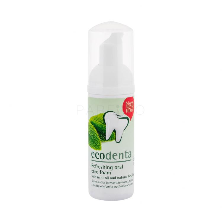Ecodenta Mouthwash Refreshing Oral Care Foam Vodice za ispiranje usta 50 ml