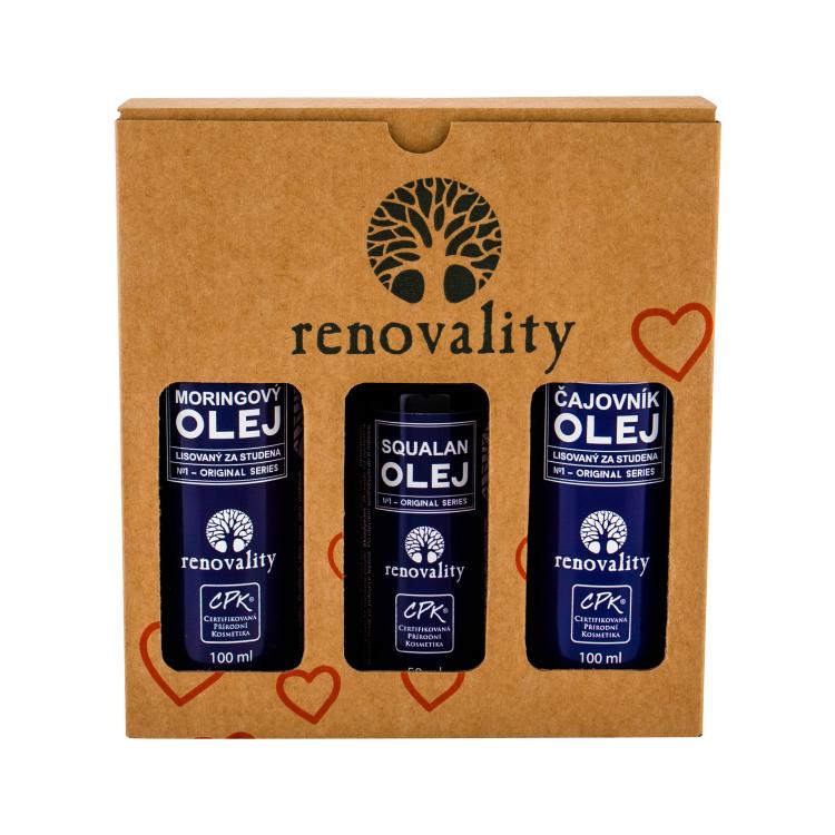 Renovality Original Series Moringa Oil Poklon set ulje za tijelo  100 ml + ulje za tijelo  Camellia Oil 100 ml + ulje Squalan Oil 50 ml