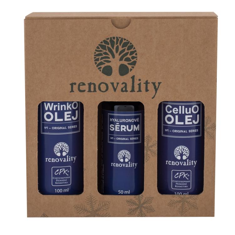 Renovality Original Series CelluO Oil Poklon set ulje za tijelo 100 ml + ulje za tijelo WrinkO Oil 100 ml + hialuronski serum Hyaluron Serum 50 ml