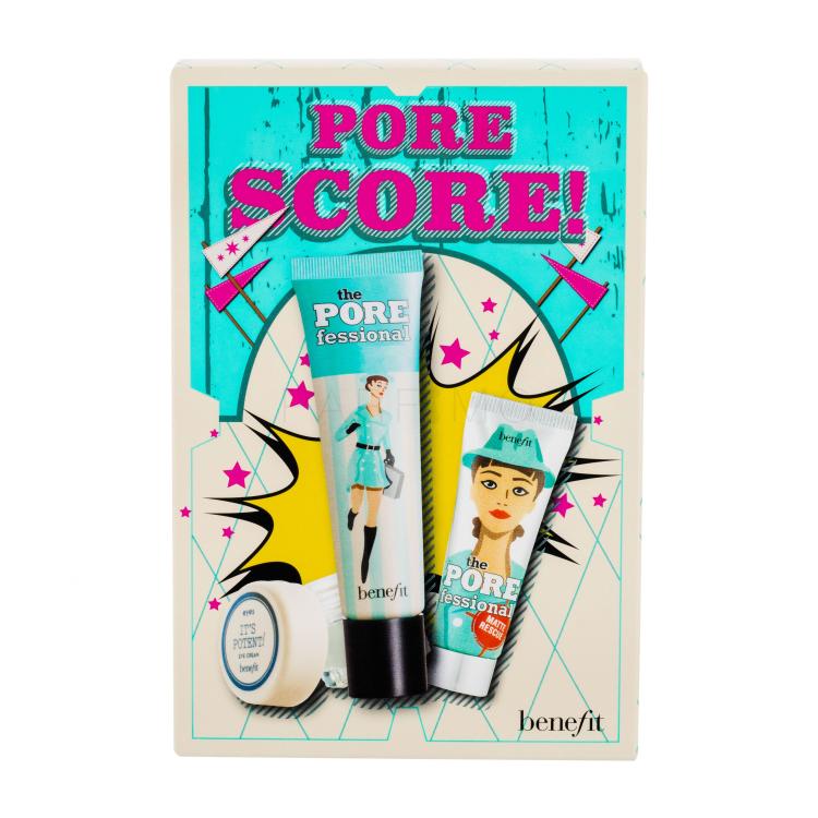 Benefit The POREfessional Poklon set podloga za make-up 22 ml + gel Matte Rescue 7,5 ml + krema za područje oko očiju It´s Potent! 3 g