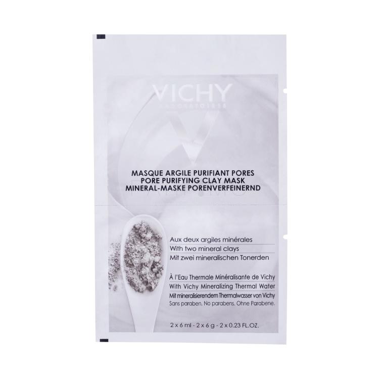 Vichy Pore Purifying Clay Mask Maska za lice za žene 2x6 ml