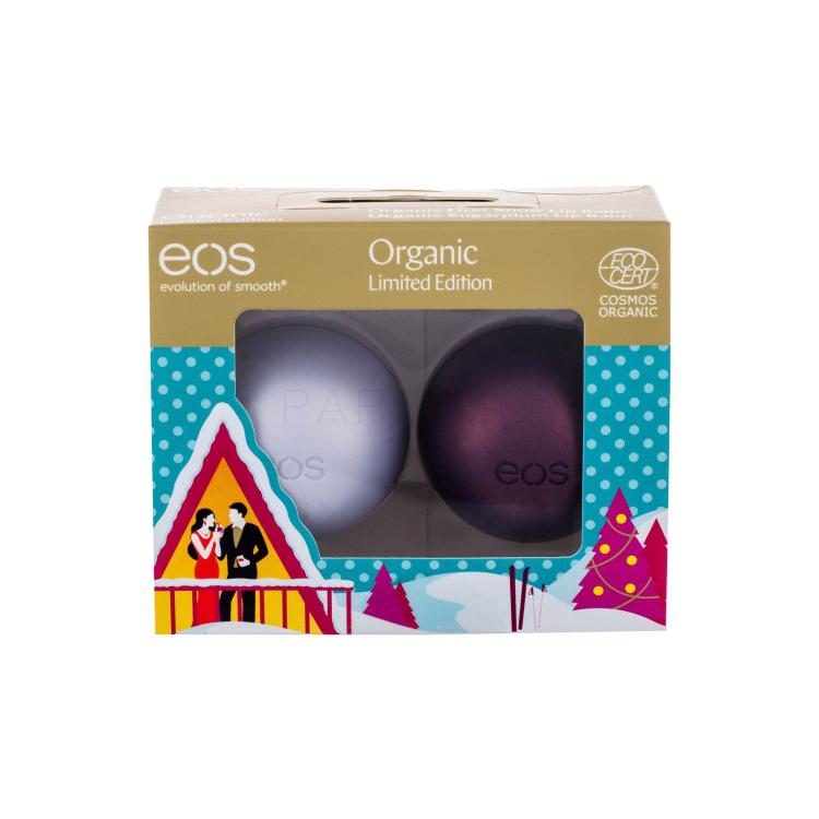 EOS Organic Limited Edition Poklon set balzam za usne 7 g + balzam za usne 7 g Sugarplum