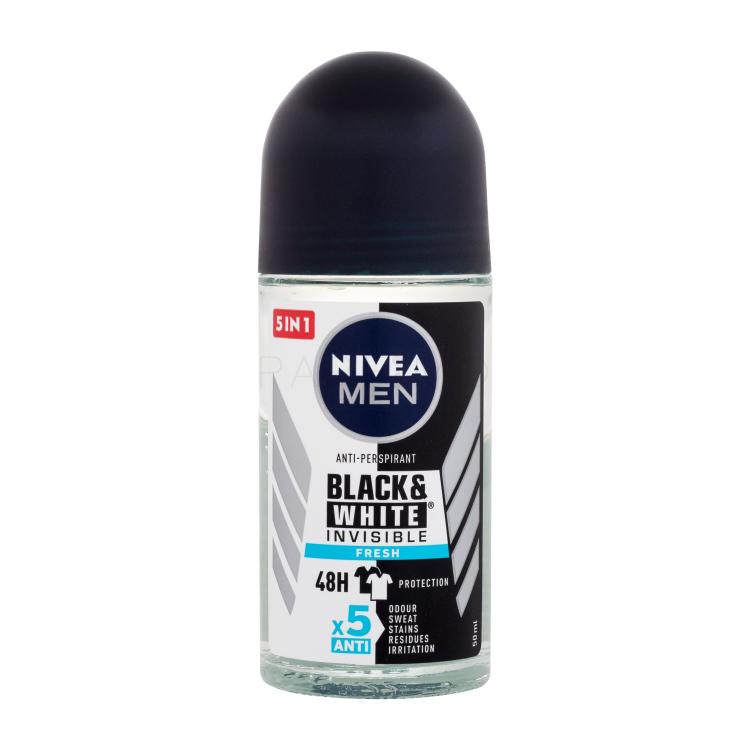 Nivea Men Invisible For Black &amp; White Fresh 48h Antiperspirant za muškarce 50 ml