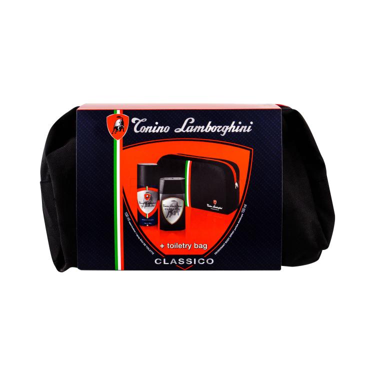 Lamborghini Classico Poklon set toaletní voda 100 ml + deodorant 150 ml + kosmetická taška