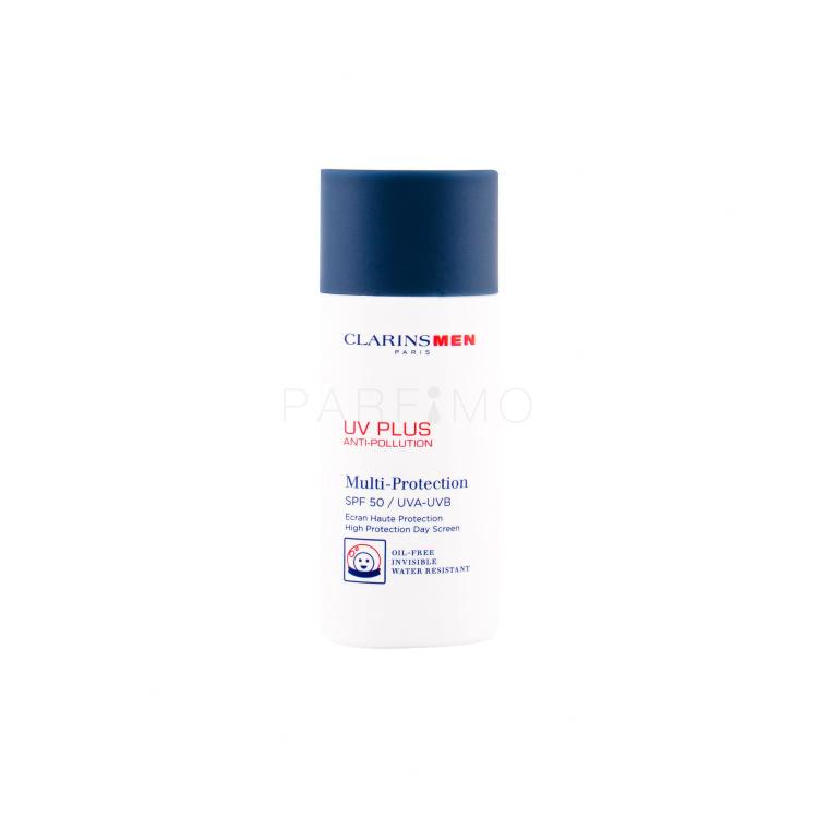 Clarins Men UV Plus Multi-Protection SPF 50 Proizvod za zaštitu lica od sunca za muškarce 50 ml