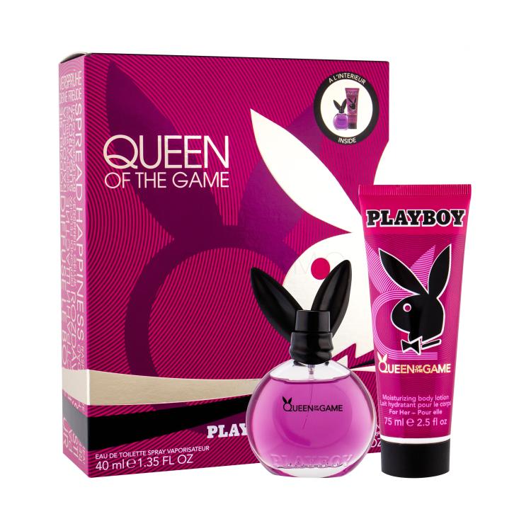 Playboy Queen of the Game Poklon set toaletní voda 40 ml + tělové mléko 75 ml