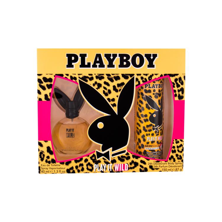 Playboy Play It Wild For Her Poklon set toaletna voda 40 ml + dezodorans 150 ml