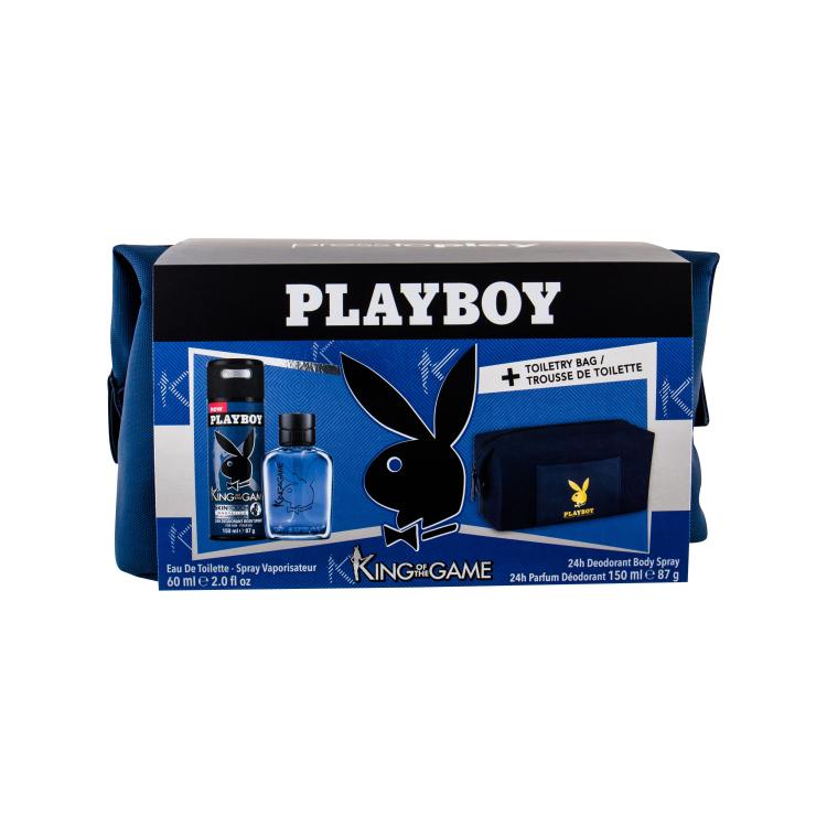 Playboy King of the Game For Him Poklon set toaletní voda 60 ml + deodorant 150 ml + kosmetická taška